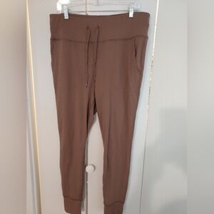 GAIAM Brown Track Pants for Versatile Comfort
